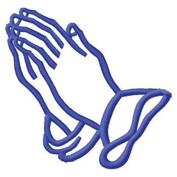 Outline of praying hands clipart - Clipartix