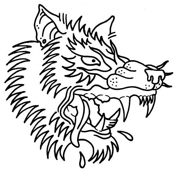 Wolf Head Outline | Free Download Clip Art | Free Clip Art | on