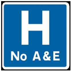 Traffic Signs - Hospital No A & E