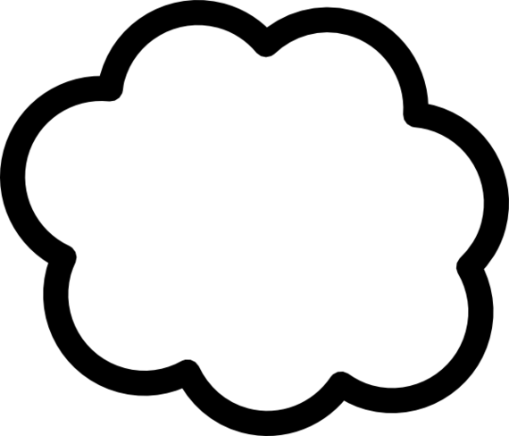 Cloud Line Drawing Clipart - Free to use Clip Art Resource