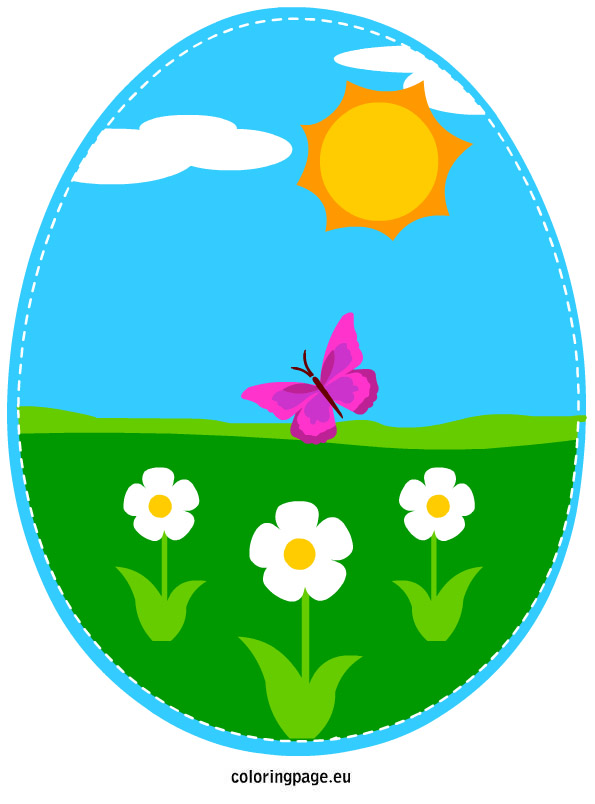 Colorful Easter Egg | Coloring Page