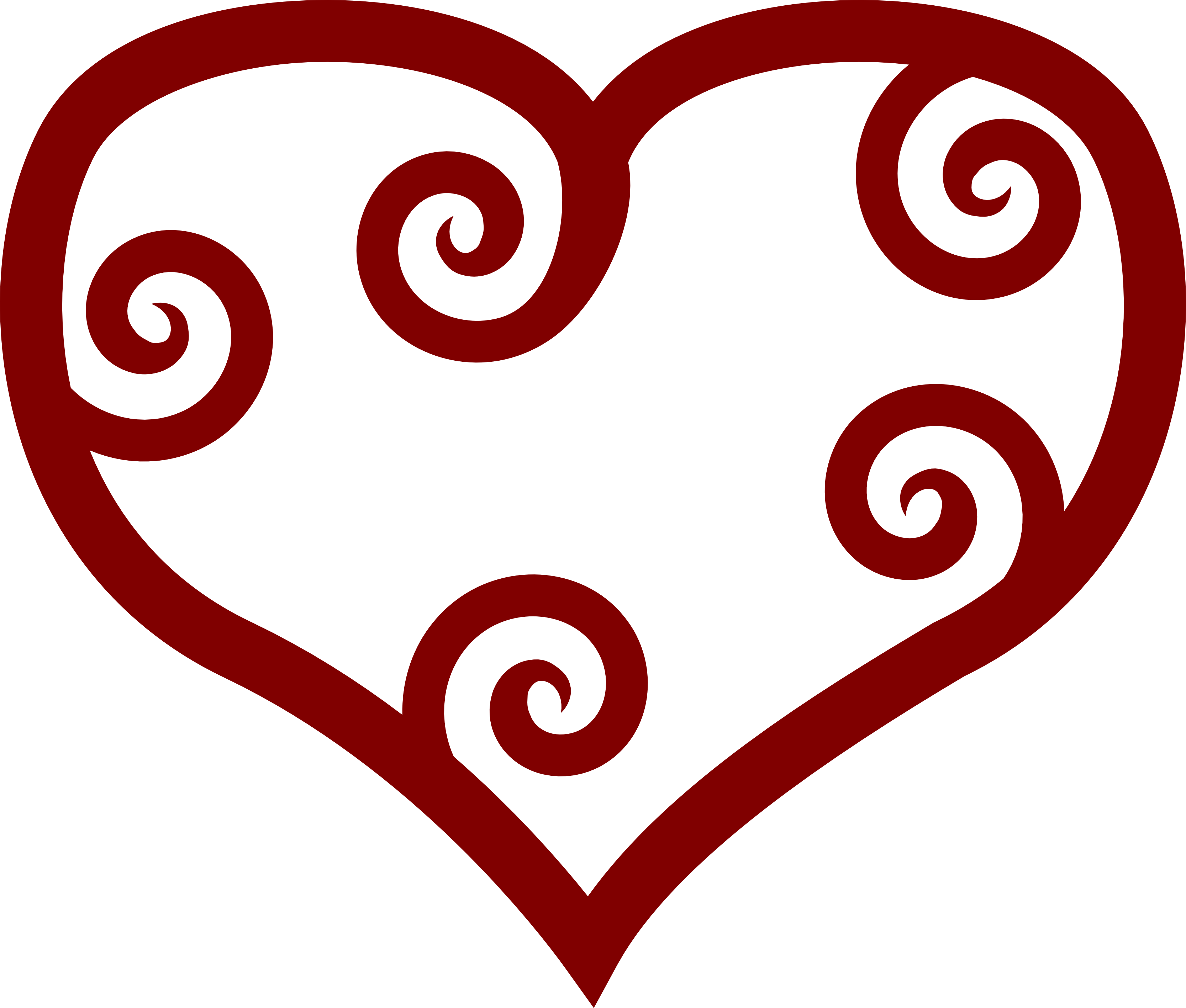 valentine valentine red maori heart SVG