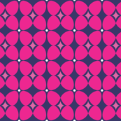 navy and hot pink fabric, wallpaper & gift wrap - Spoonflower