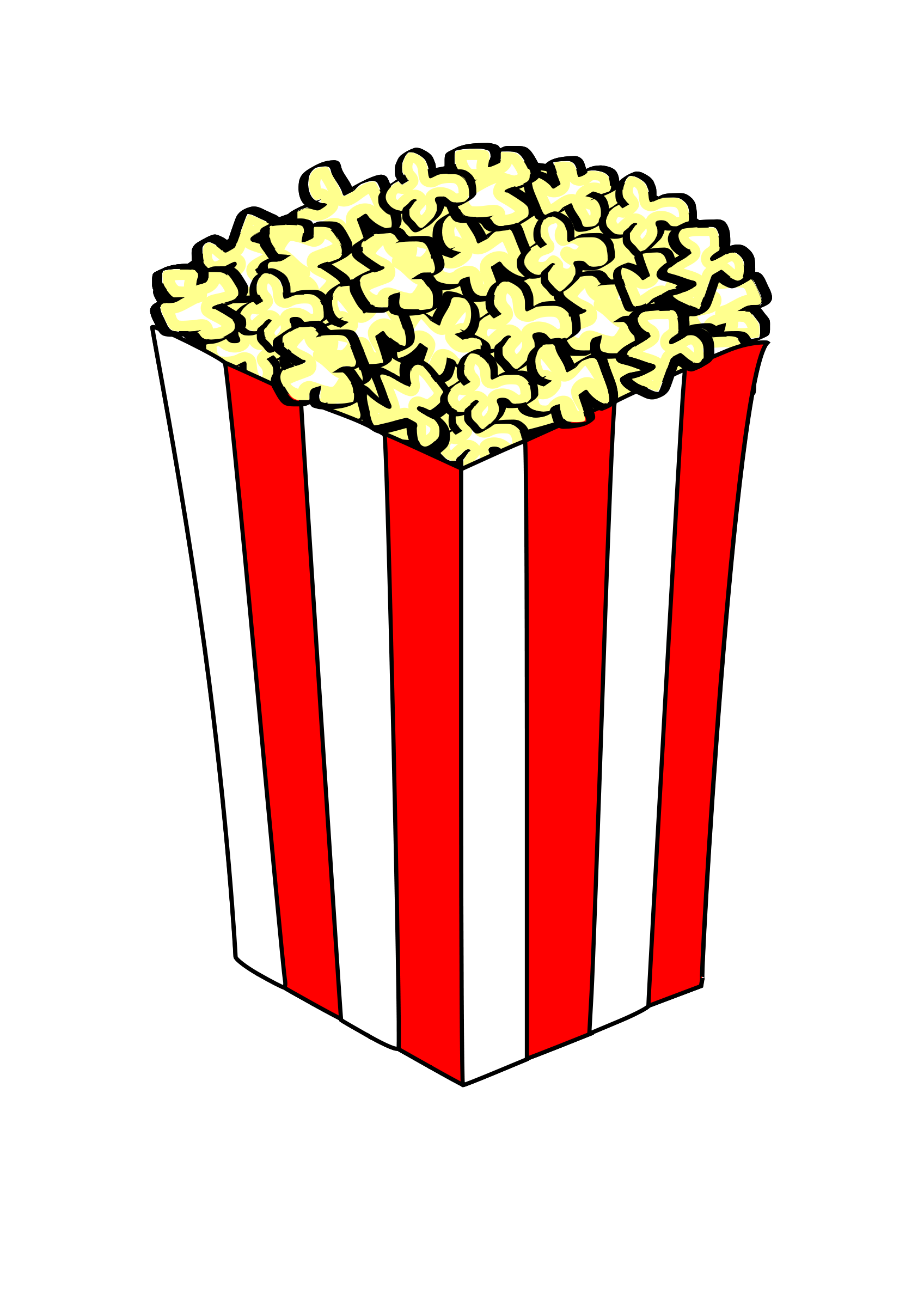 Popcorn Bucket Clipart