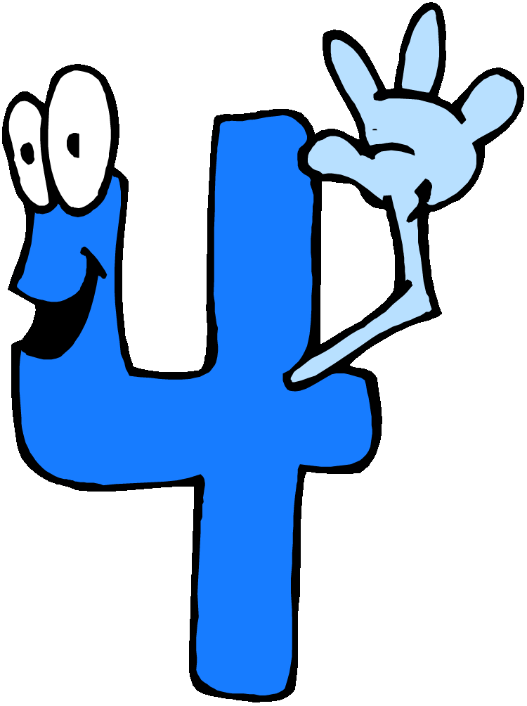 Free number 4 clipart