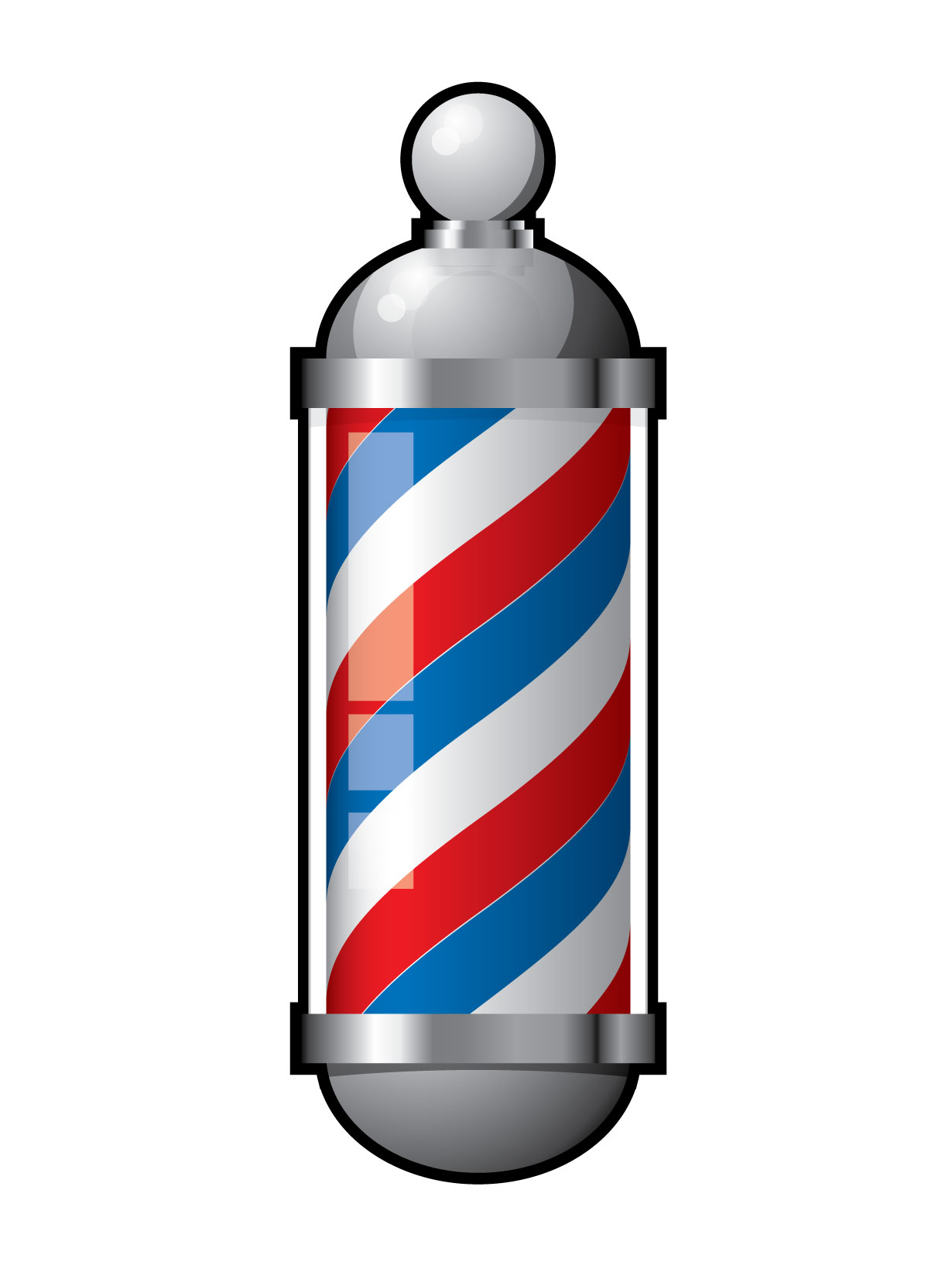 Barber pole clip art