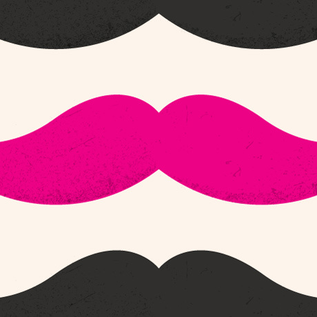 Moustache In Pink Bilder - ClipArt Best