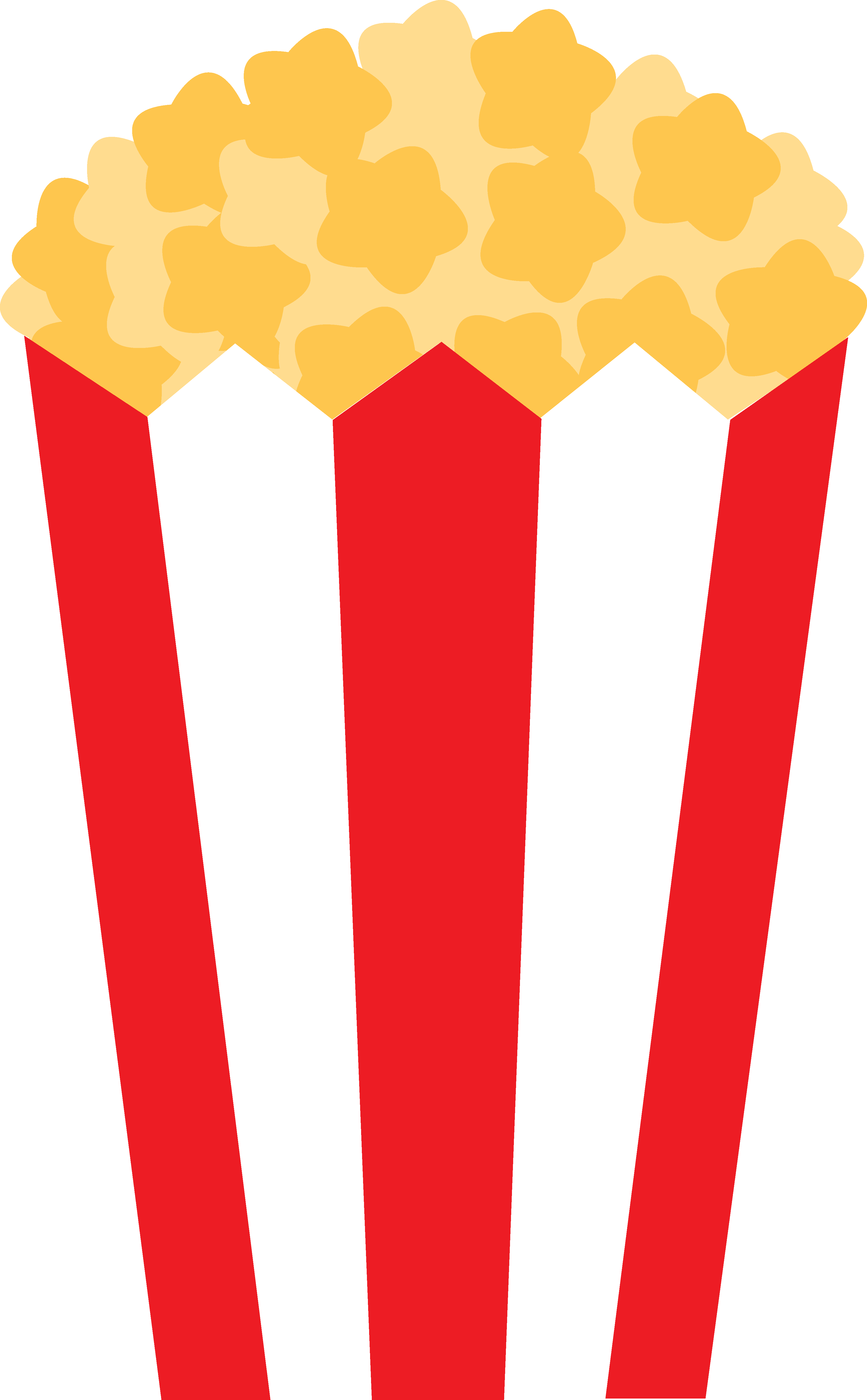 Vector popcorn box clipart