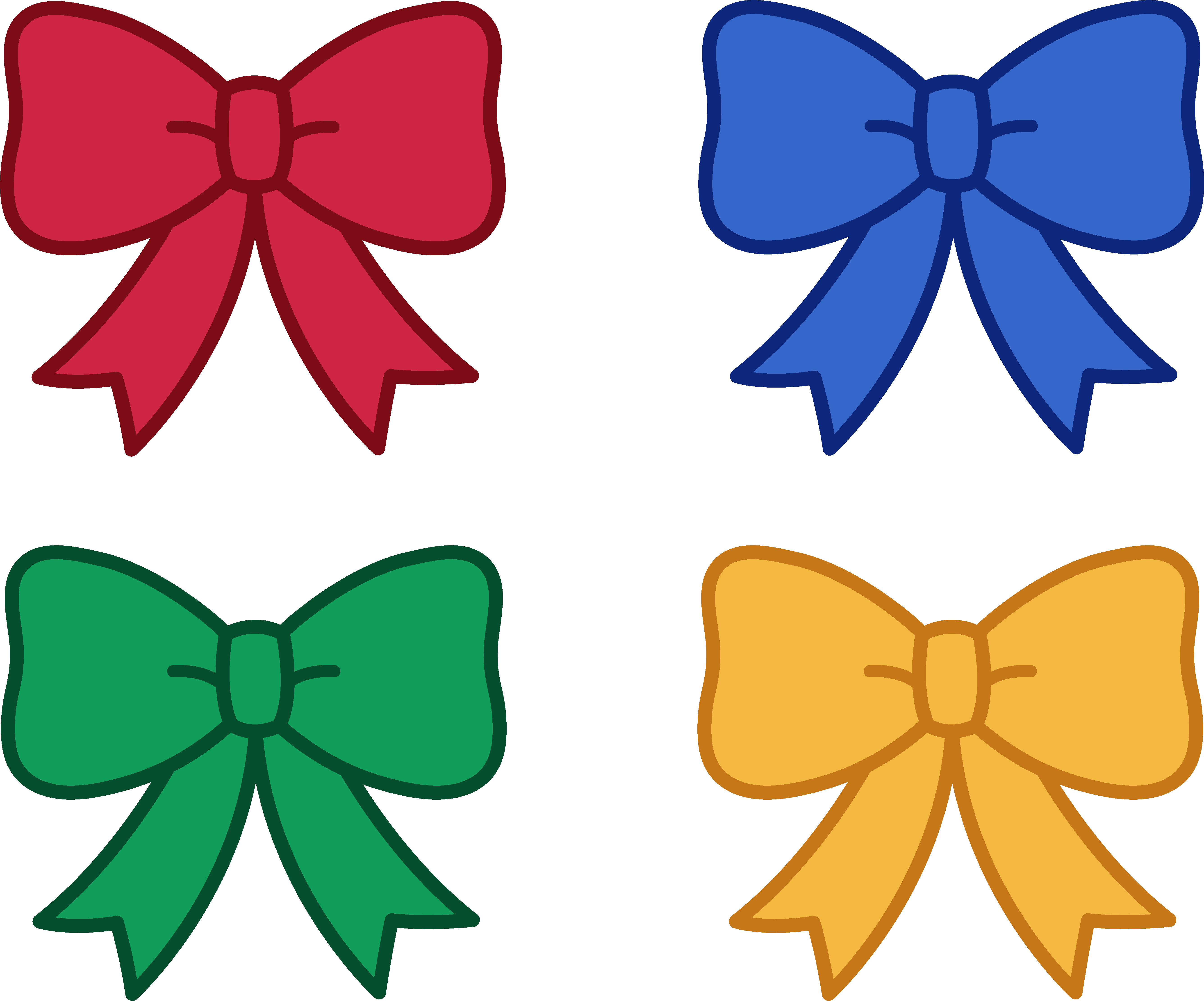 Image of Bows Clipart #5235, Hair Bows Cartoon - Clipartoons
