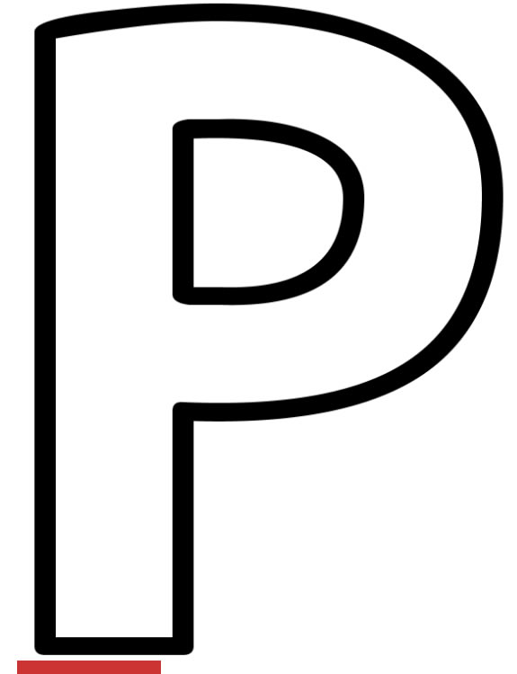 Letter P Template ClipArt Best EroFound