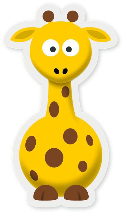 Cartoon Giraffe Face