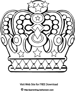 Canada Colouring Page - Queen's Crown