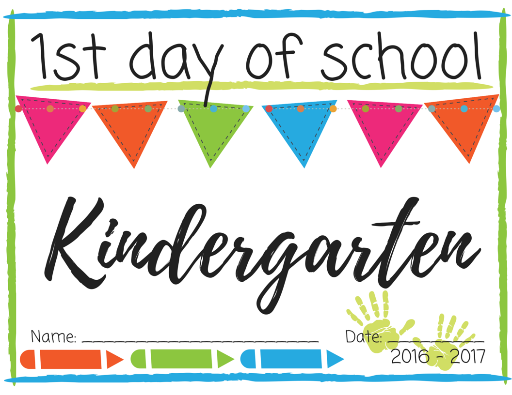 First Day Of Kindergarten ClipArt Best
