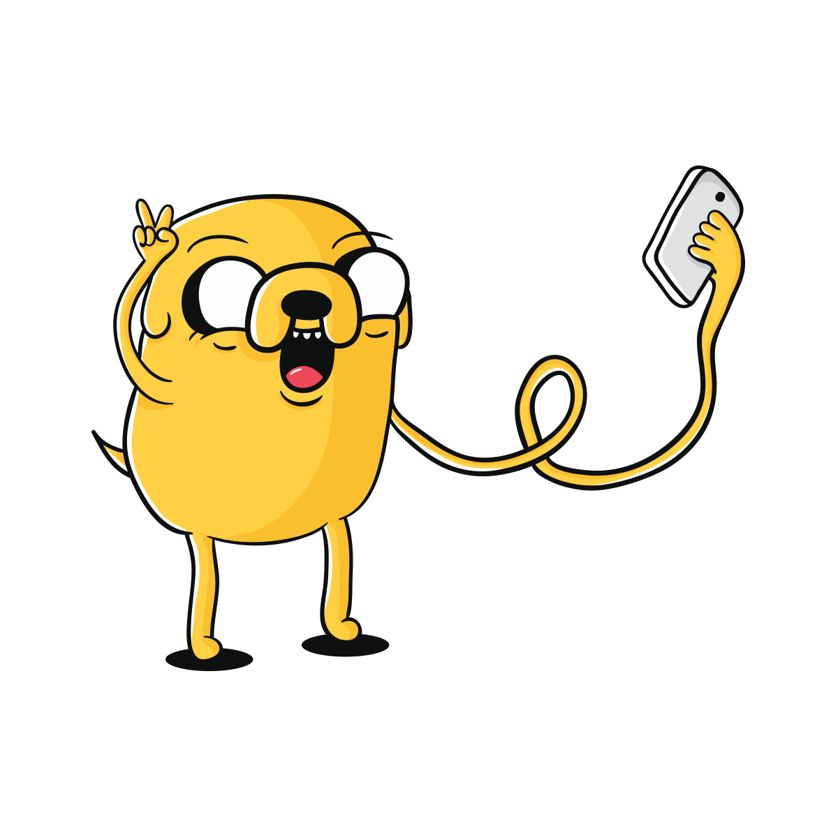 Jake The Dog Selfie - Premium quality shirts!