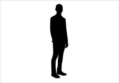 Standing Person Silhouette Clipart - Free to use Clip Art Resource