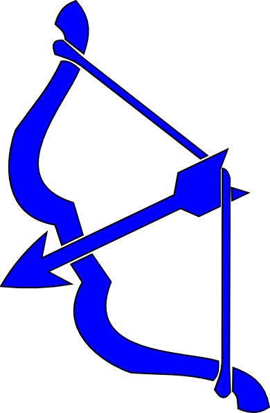 Animated bow and arrow clipart