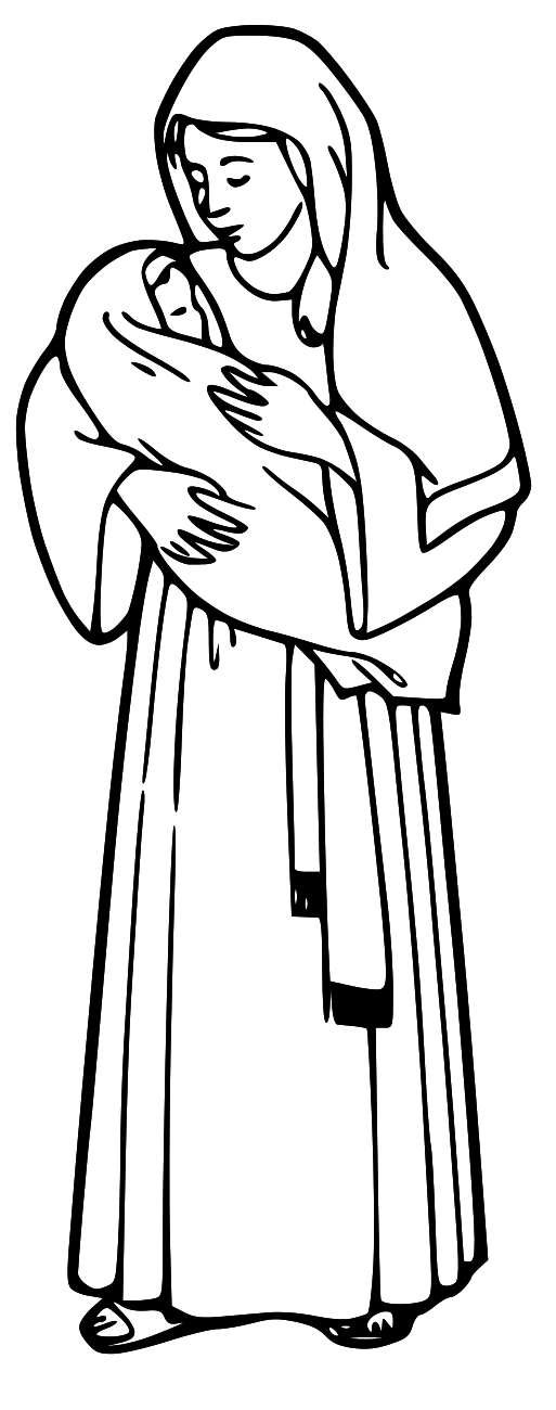 clipart of mary the mother of jesus - photo #21