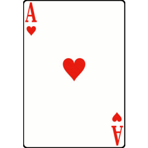 Ace card clipart