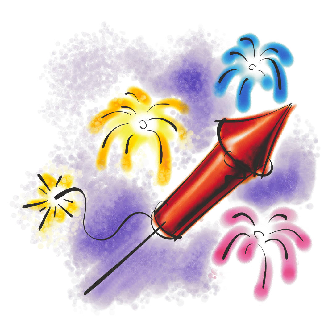 July 4th Rocket Clipart