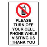 Turn Off Cell Phone Signs Safety Signs from ComplianceSigns.com