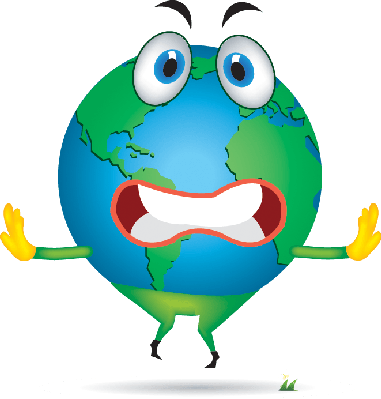 Cartoon (Planet Earth With a Face) | Clipart | The Arts | Image ...