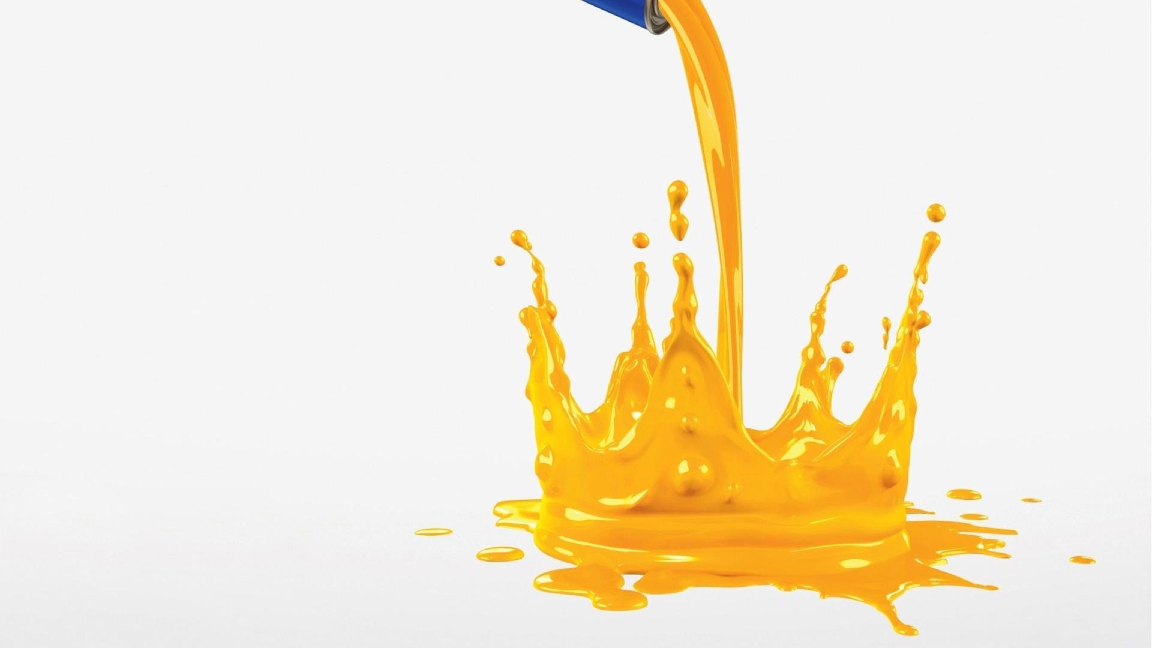Splash 3D Paint Yellow paint splash HD Wallpapers, Desktop ...