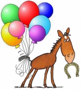 Happy birthday horse clipart