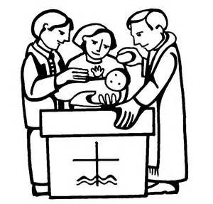 Coloring Pages Baby baptism - Allcolored.com