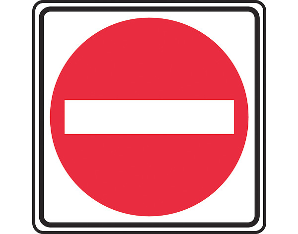 SIGN TRAFFIC DO NOT ENTER SYMBOL by ACCUFORM SIGNS | Stop/Slow ...