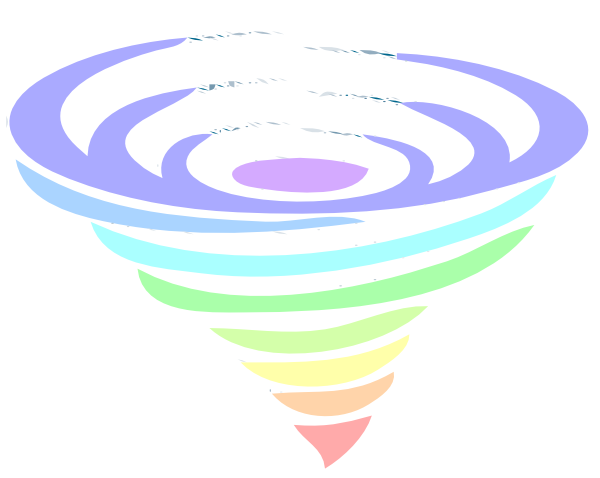 Multicolored Tornado clip art - vector clip art online, royalty ...