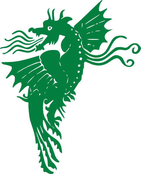 Flying Green Dragon Clip Art Vector Online Royalty Free on ...