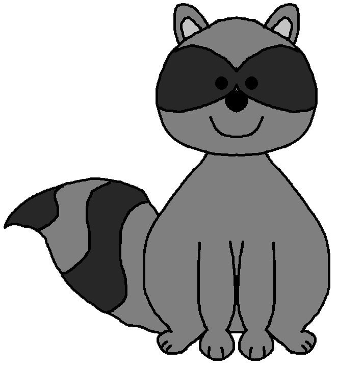 free cartoon raccoon clipart - photo #8