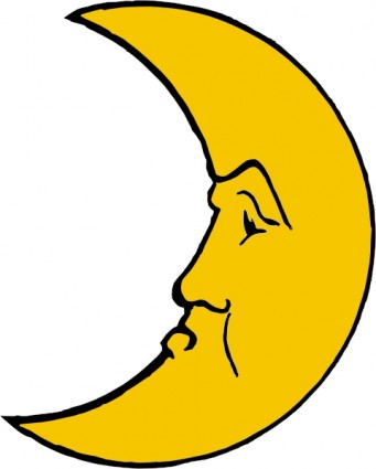 Moon crescent clip art Free vector for free download (about 20 files).