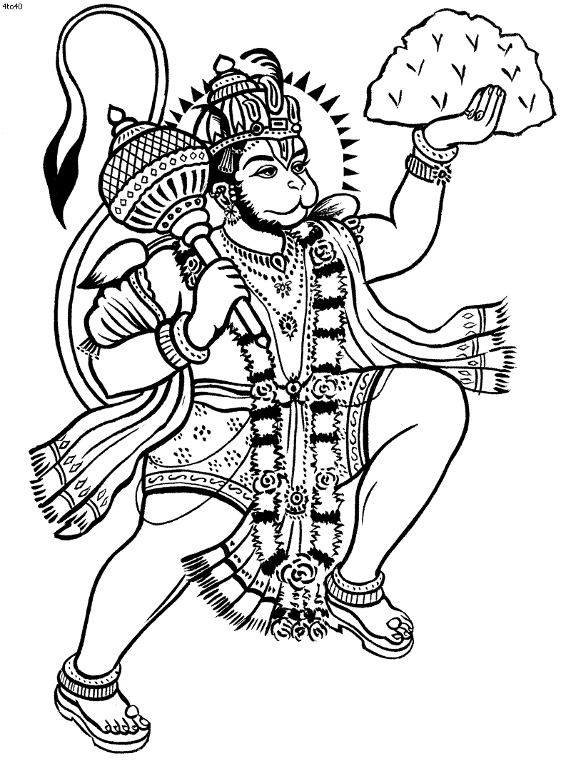 lord hanuman clipart - photo #27