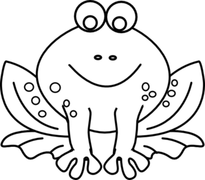 Frog Outline clip art - vector clip art online, royalty free ...