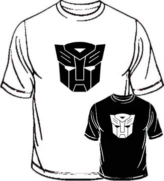 Transformers logo Tshirt Black/White S-XXL 1
