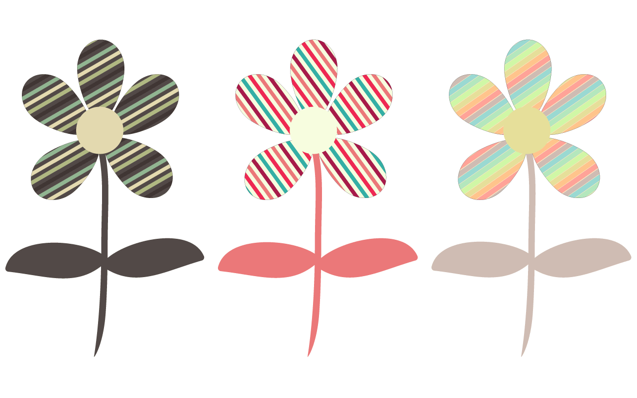 flowers clip art patrones