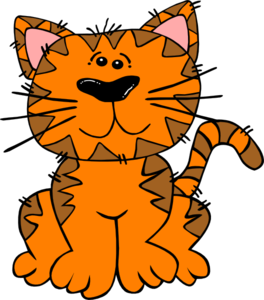 Orange Tabby Cat clip art - vector clip art online, royalty free ...