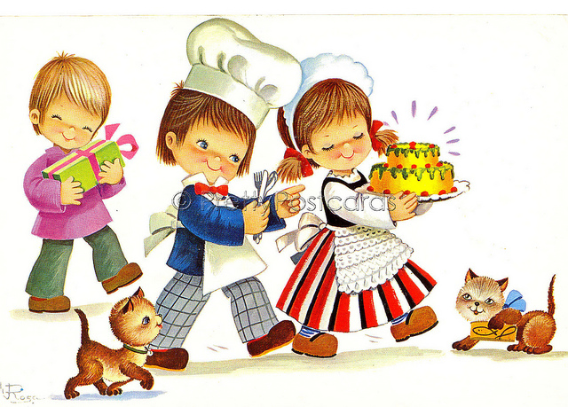 vintage clip art happy birthday - photo #29