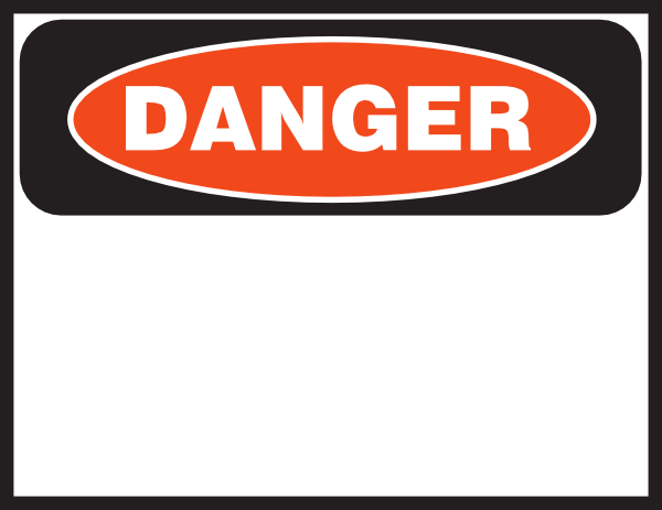 Danger Sign Clip Art - vector clip art online ...