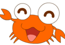 sweet-crab-waving-smiley- ...