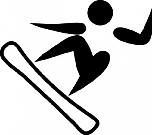 Olympic Sports Snowboarding Pictogram clip art | Download free Vector