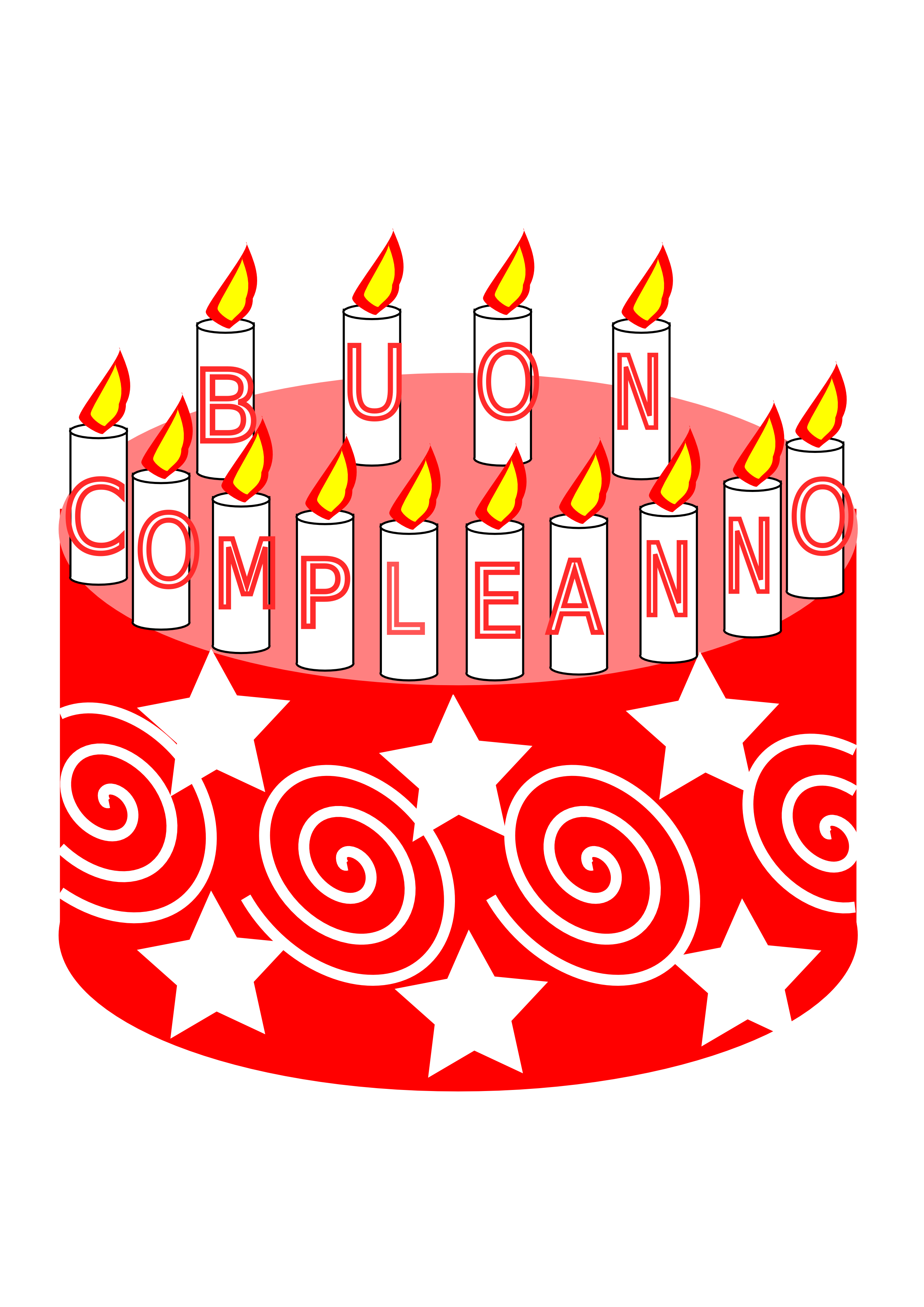 Buon Compleanno Happy Birthday Cake Scalable Vector Graphics SVG ...
