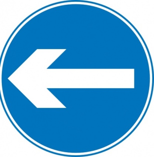 Road arrow sign clip art | Download free Vector
