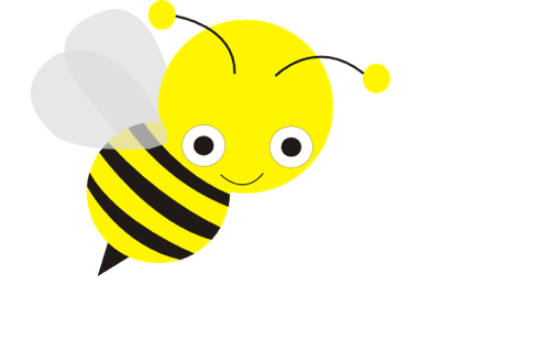 Free Bee Clip Art from the Public Domain - ibytemedia