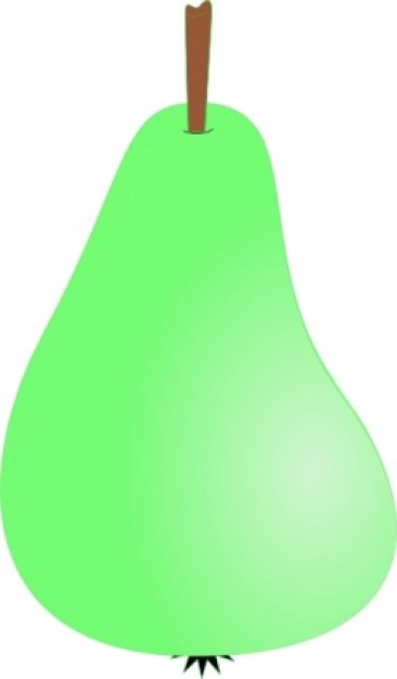 Ligh green pear clip art | Download free Vector