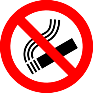 No Smoking Sign clip art - vector clip art online, royalty free ...