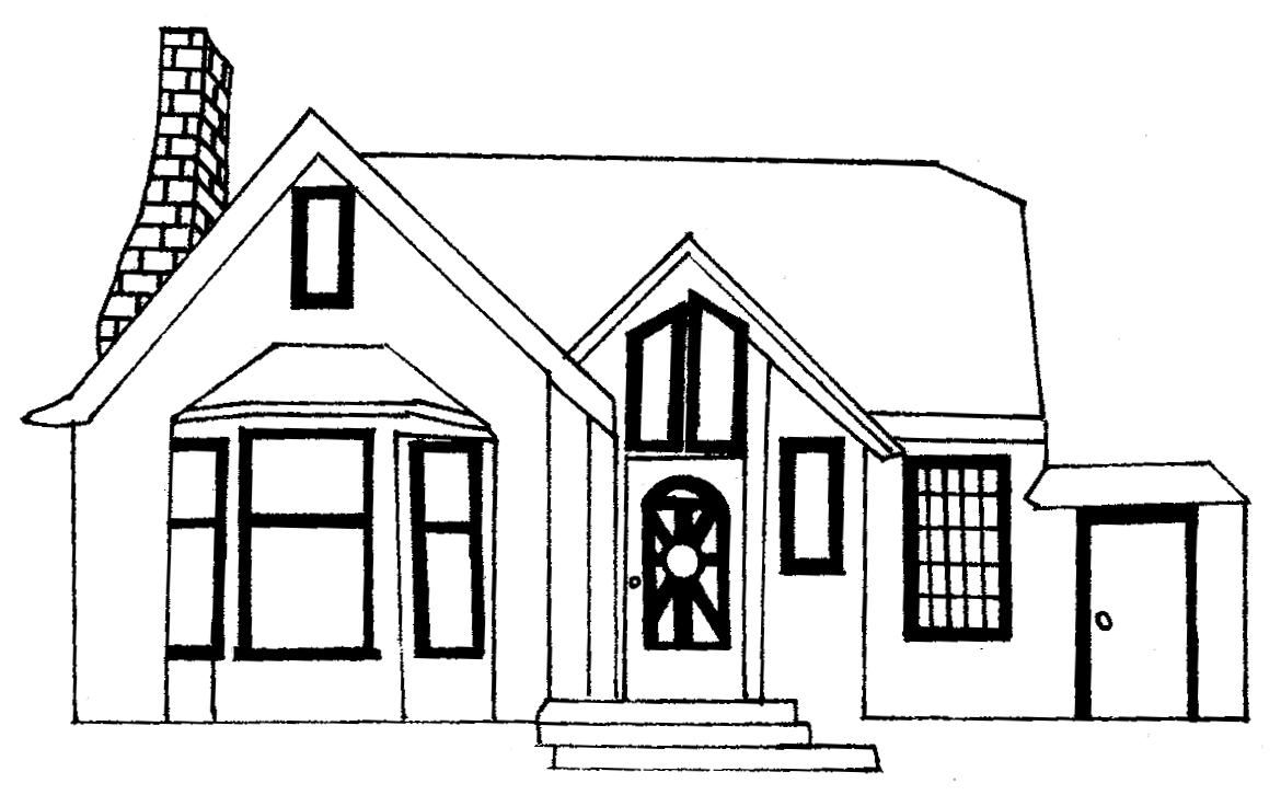 house line art clipart - photo #40