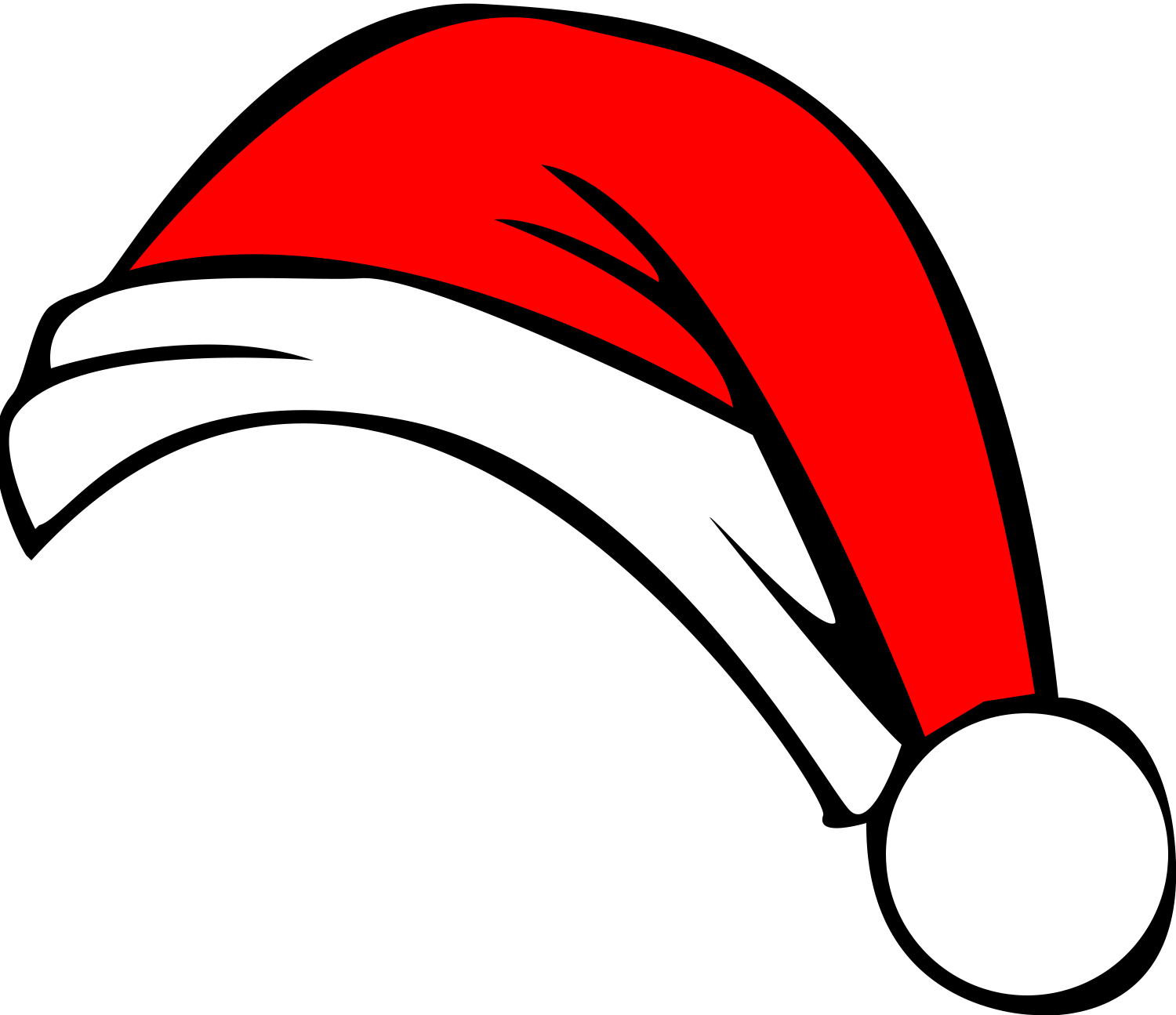 Clipart christmas santa hat