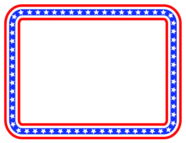 Stars And Stripes Color Border